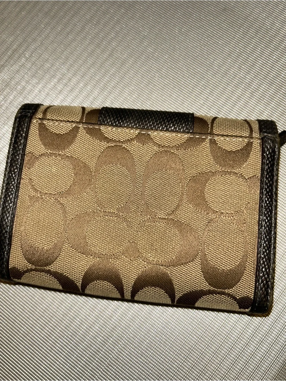 Coach monogram small wallet